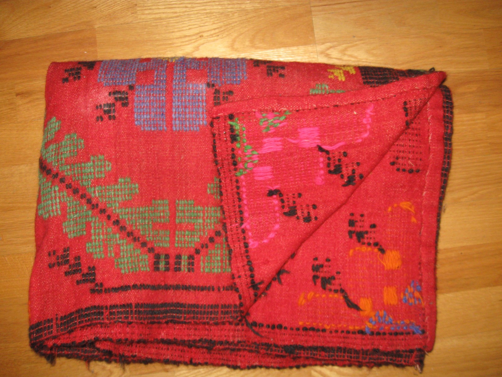 Vintage/Antique Hand Woven Rug Measuring 63