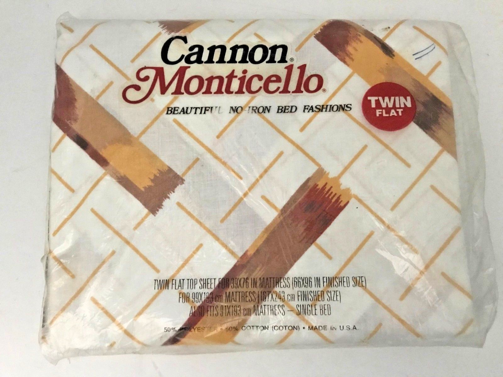 Cannon Monticello TWIN Flat Sheet No Iron 39