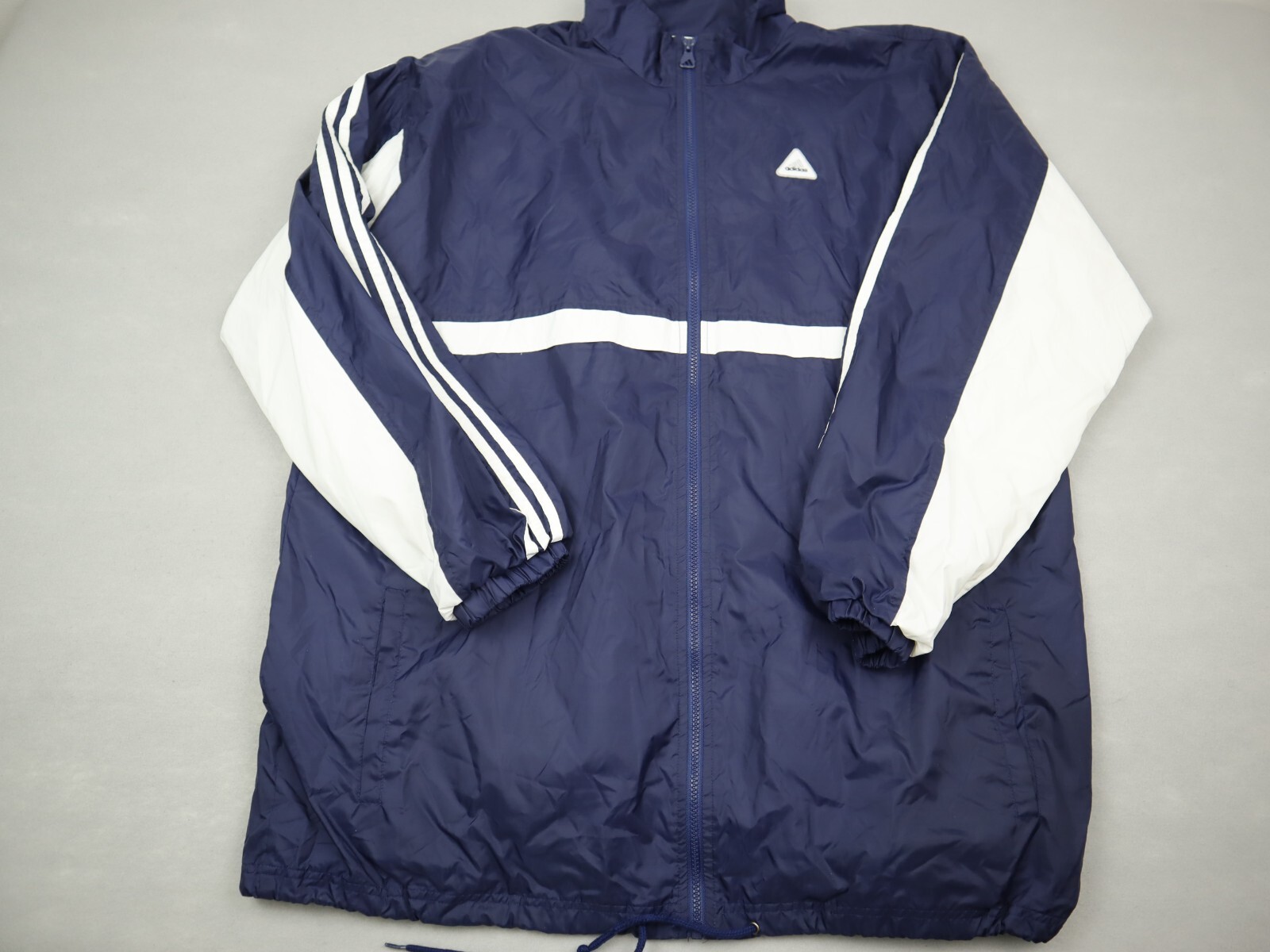 Vintage Adidas Track Jacket Men Extra Large Blue Full Zip