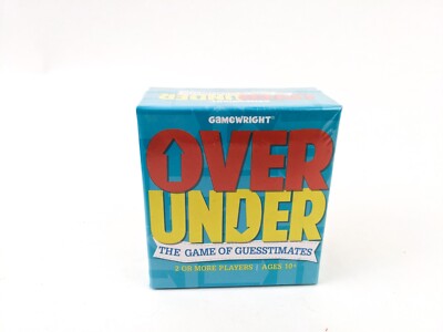Gamewright Over Under The Game of Guesstimates 2014 Trivia Card Party Game New