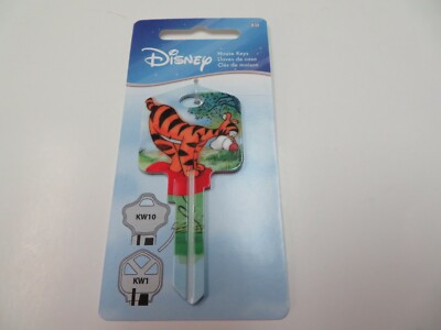 Tigger D75 Key Kwikset KW1 House Key Blank Authentic Disney House Keys