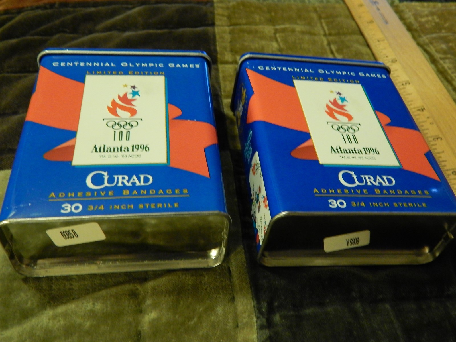 Atlanta 1996 Centennial Olympic Games CURAD Bandages & Tins LOT Stashbox 420 Ltd