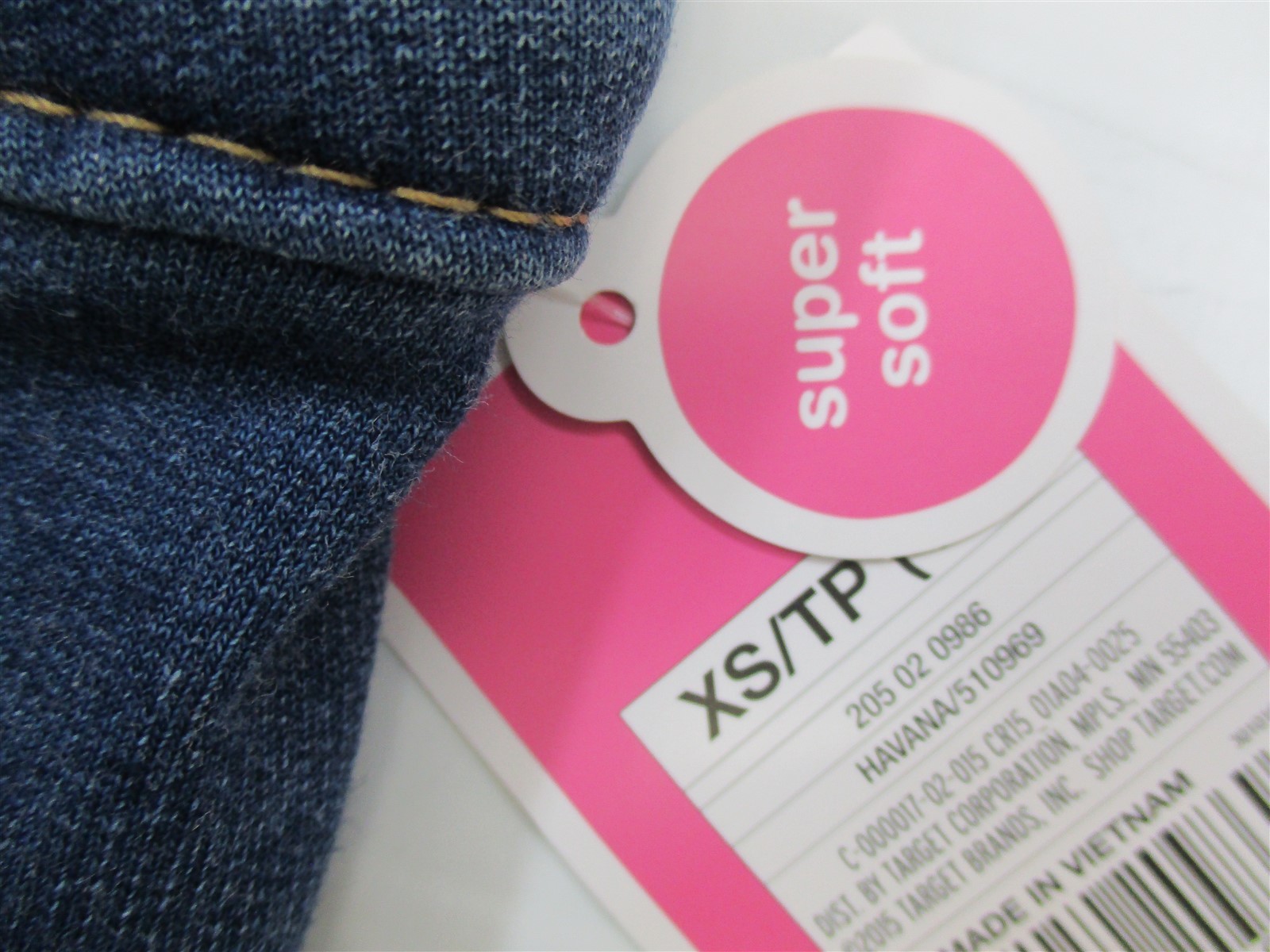 new CIRCO PA3117 Youth Girl's Size XS Dark Wash Super Soft Skinny Jegging Pants