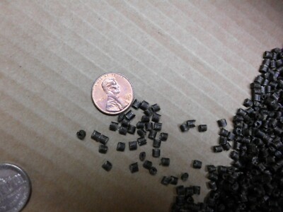  Black ABS Plastic Pellets Resin Material Injection Molding 15 oz 