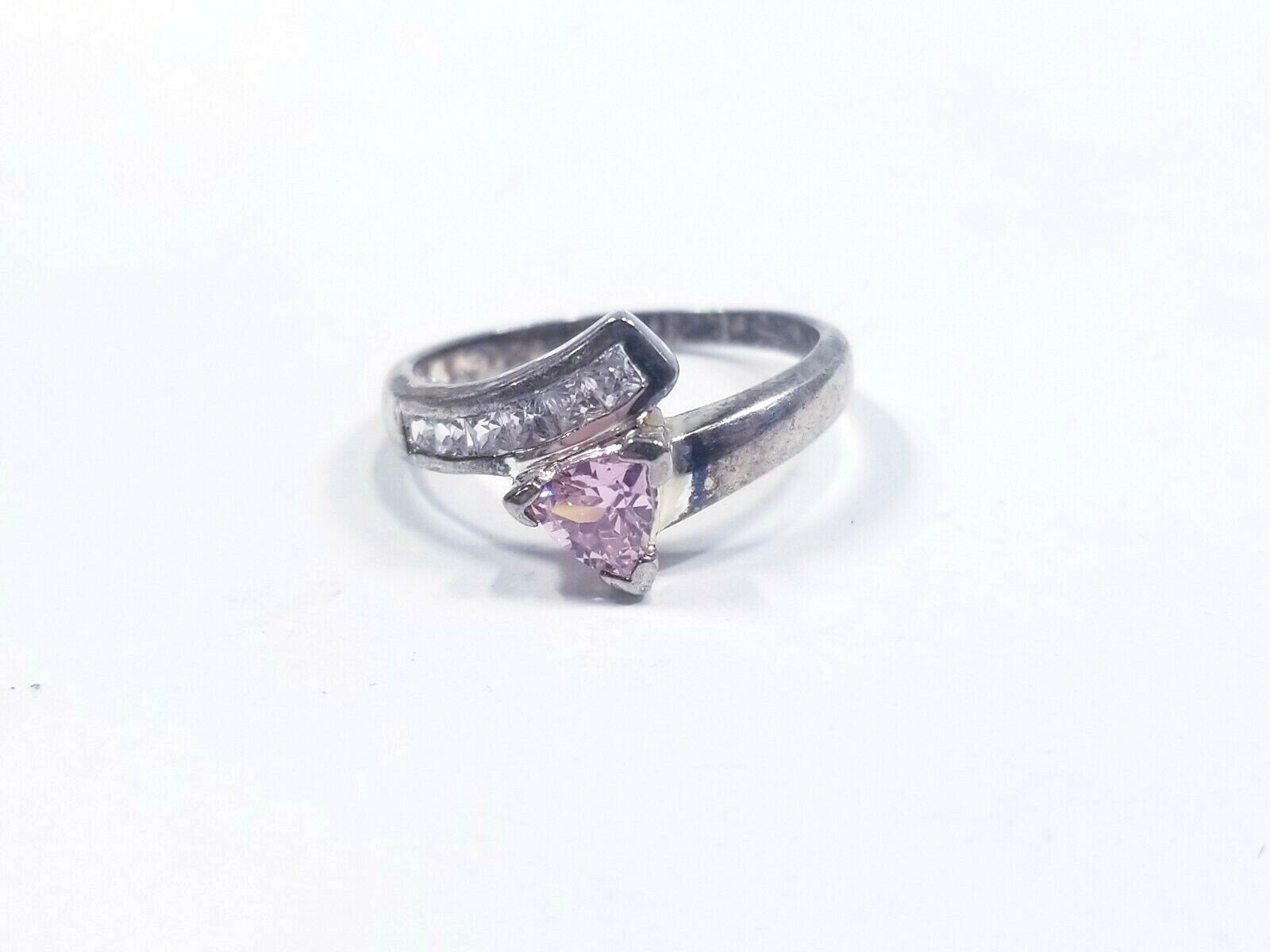 2.8 Grams 925 Sterling SIlver Ring with CZ Sz 8 | eBay