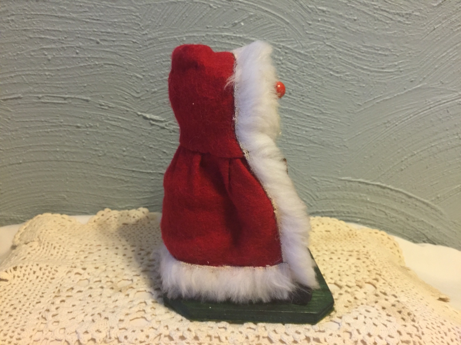 Sitting Wooden Santa  Incense Burner Smoker Made In Germany