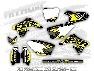 NitroMX Graphics Kit SUZUKI RMZ 250 2010 2011 2012 2013 2014 2015 2016 2017 2018