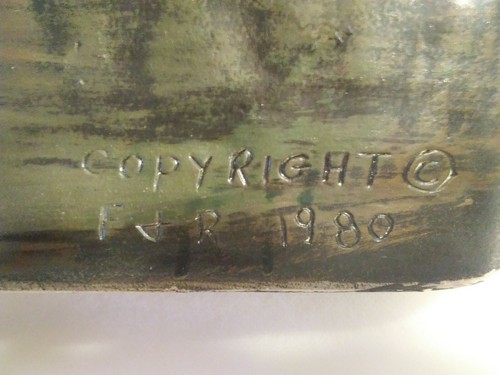 Vintage Copyright 1980 F & R Ceramic 1957 Chevrolet Lanshire Clock