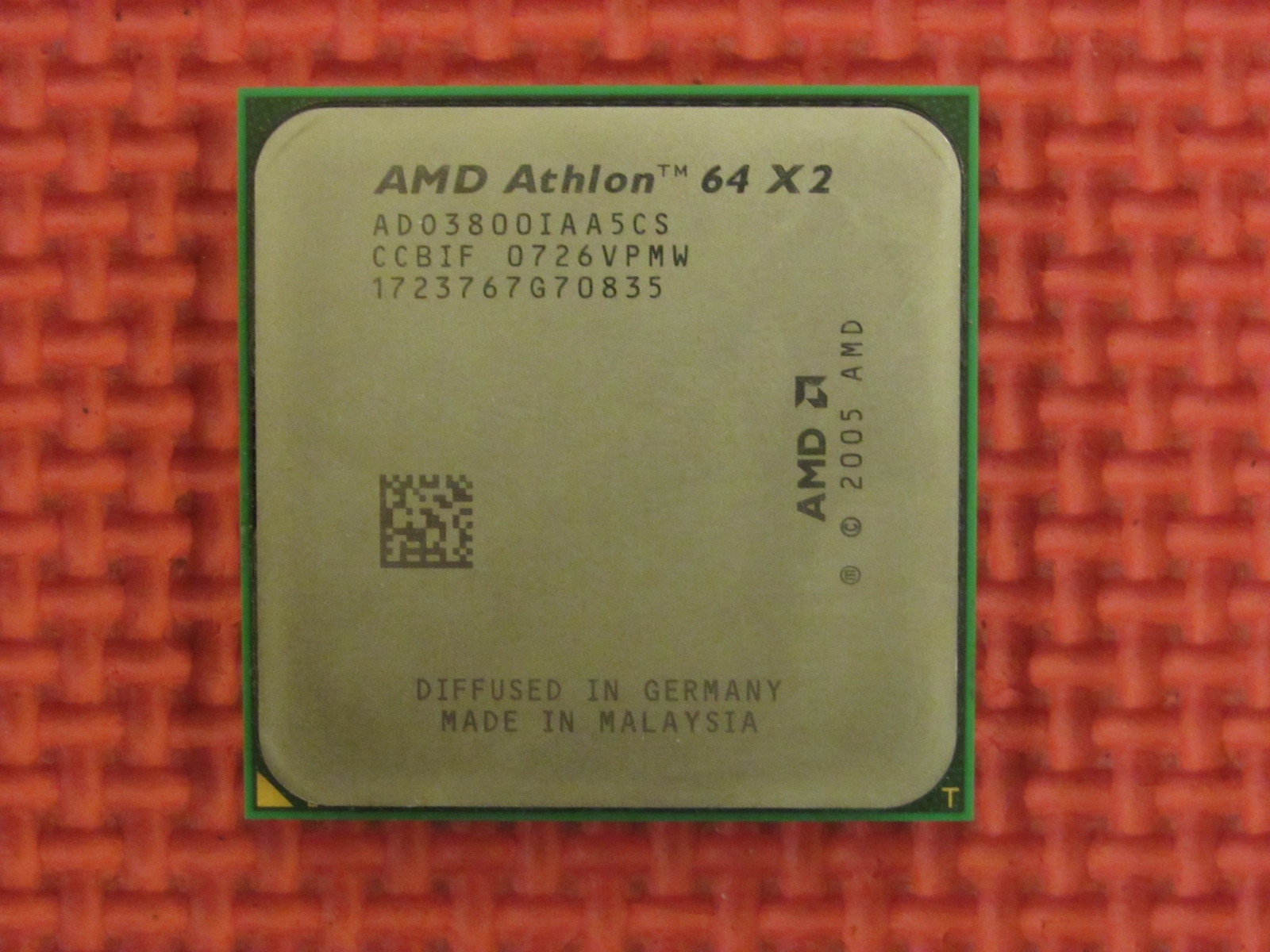 Athlon 64 x2 dual core processor