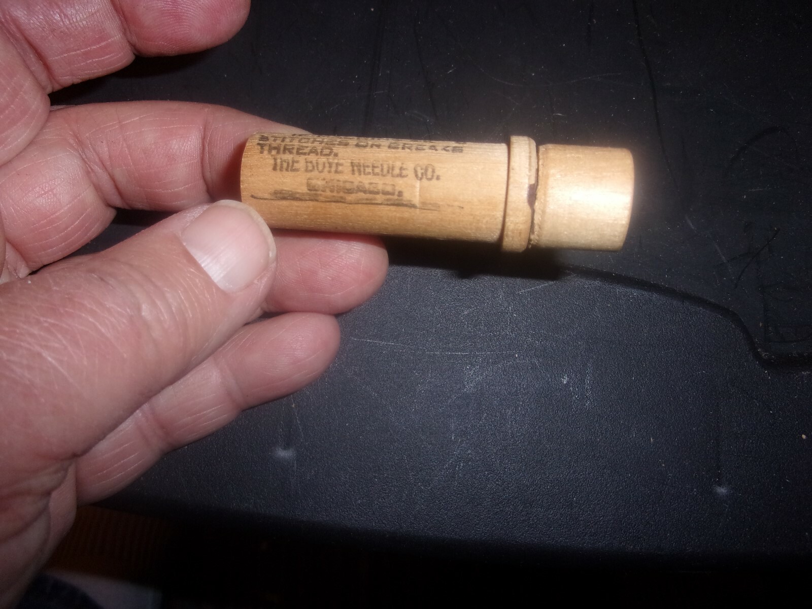 vintage Wooden Boye Needle holder