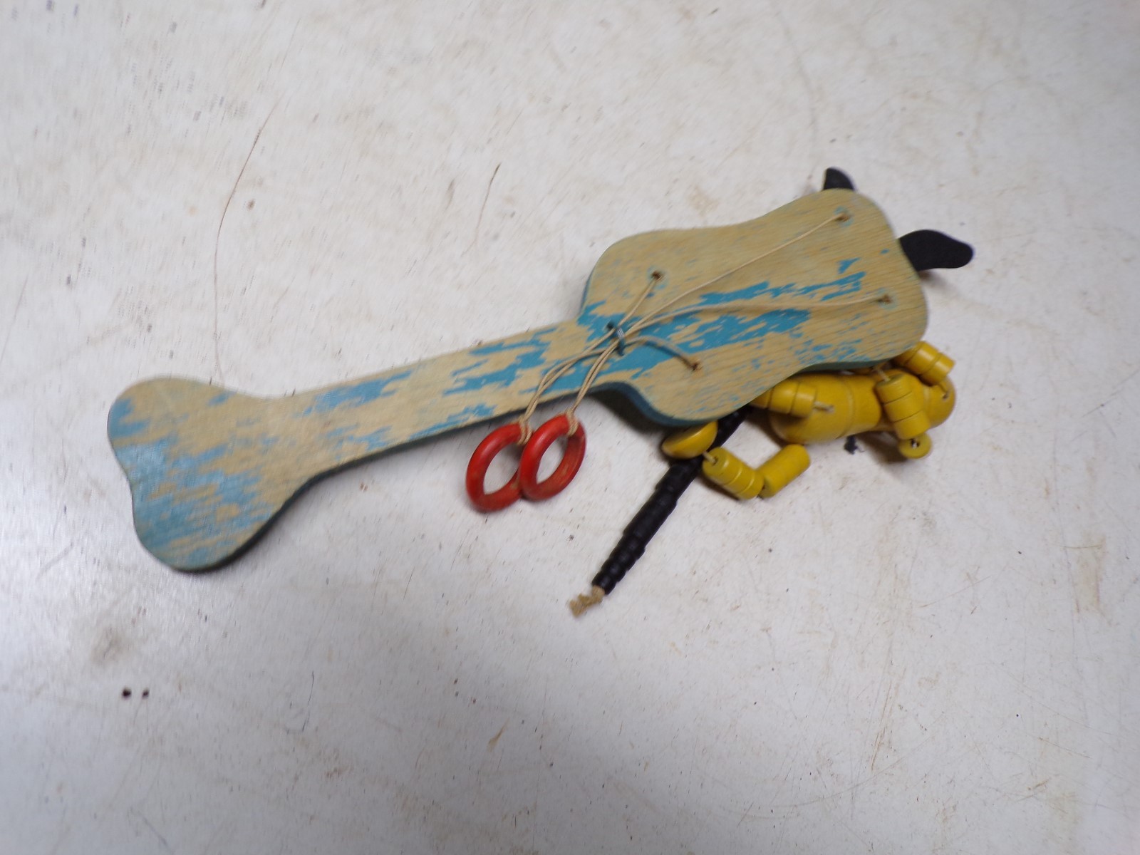 1931 Fisher Price Pop Up Kritter Wood Bead Pluto