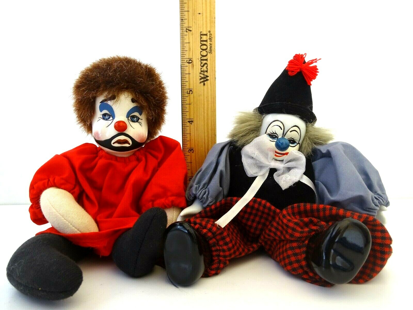Clown Doll Costume Porcelain Sand Bag Body 9