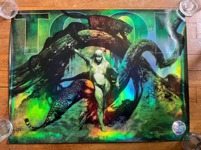 Tool Poster Accor Arena 5 June 2024 Frazetta