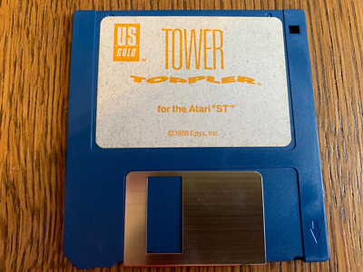 TOWER TOPPLER GAME ATARI ST COMPUTER 3.5'' INCH FLOPPY(S) TESTED EXC COND