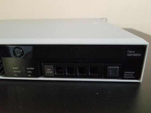 Cisco ASA 5525-X Appliance ASA5525-SSD120-K9 **TESTED AND WORKING**