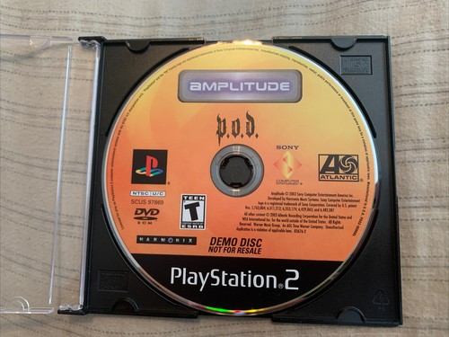 Amplitude P.O.D. (Sony PlayStation 2 PS2, 2003) Demo Disc