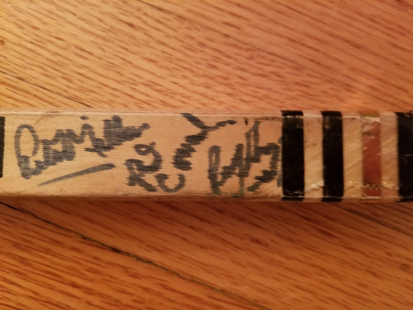 1983 Edmonton Oilers team signed stick autograph Gretzky Messier Coffey Moog etc