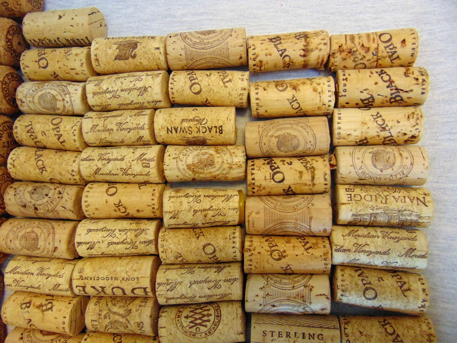Wine and Champagne Cork and Sintetic Stoppers 95 Used Great For Crafts