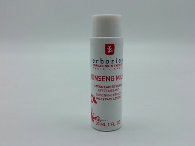 ERBORIAN GINSENG MILK Korean Skin Therapy Smoothing Effect 30 ML 1 fl oz w2b