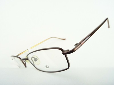 Brille Titan Halbbrille Lesebrille Brillenfassung braun leicht nickelfrei Gr. S