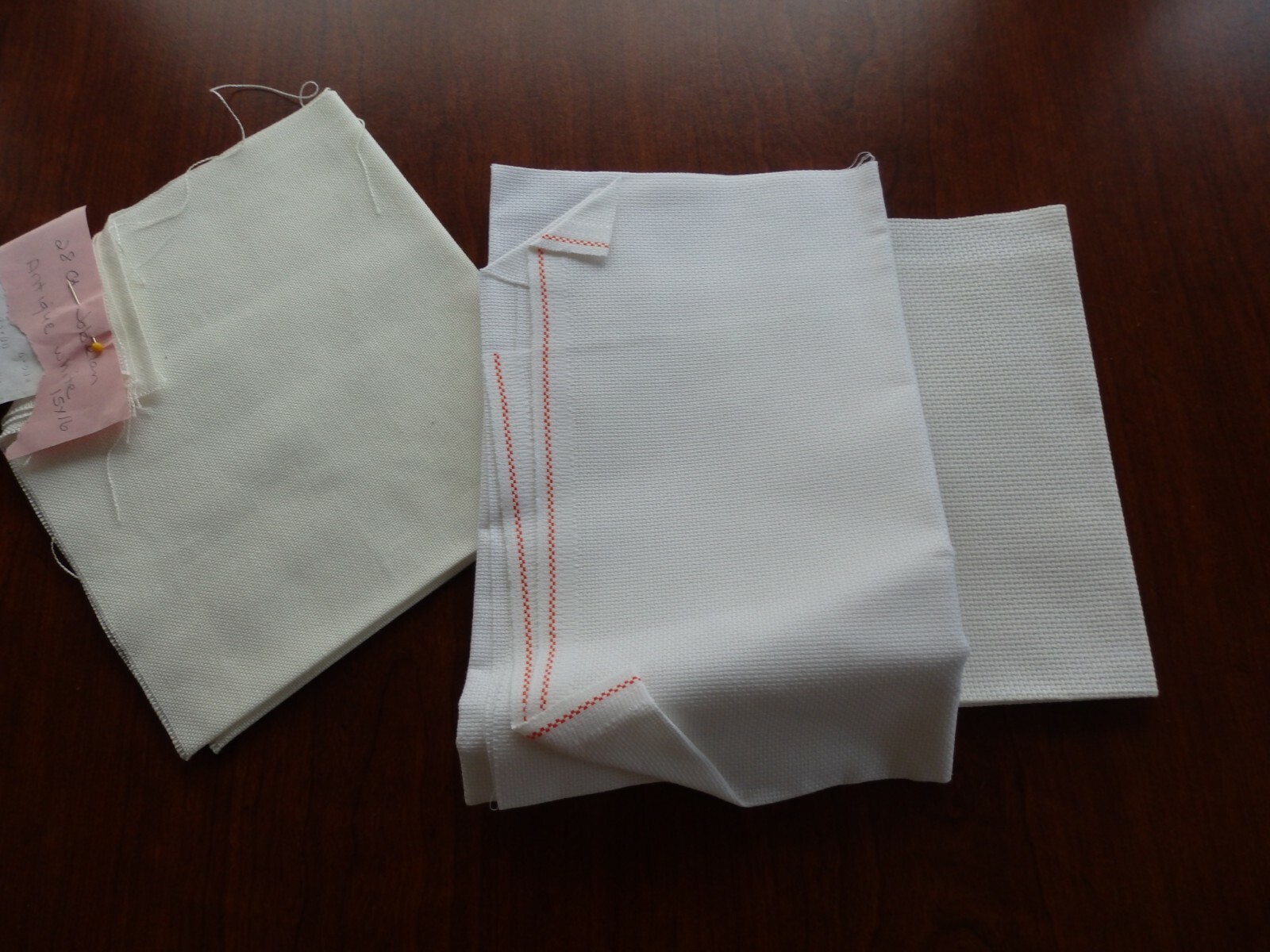 Aida Cloth Cross Stitch Fabric for Embroidery Cloth 3 Piece Lot