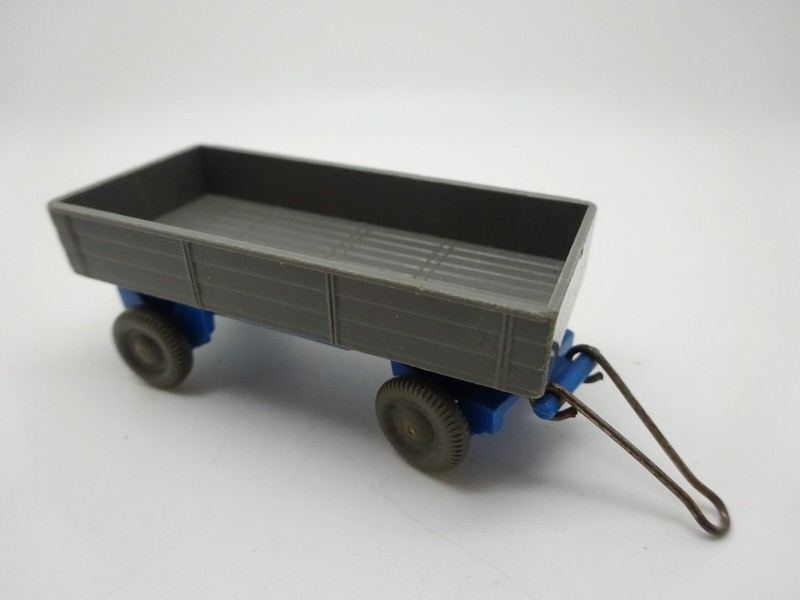 Wiking : Remorque De Camion BÃ©Ton Gris/Bleu Ciel, Acide Hb Nr.525/1fa (Schub64)
