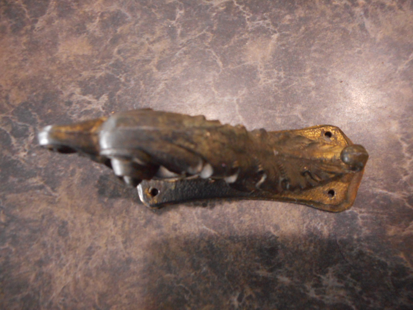 Ornate Hardware Handle Antique Rusty Farmhouse for restoration Furniture Cabinet