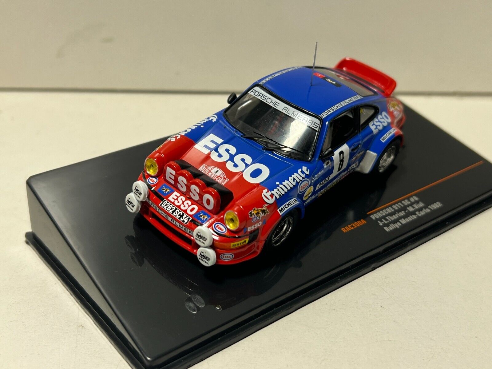 Porsche 911 SC, #8 J.L.Therier, 1982 Monte Carlo Rally, IXO 1:43 Porsche 911 SC, #8 J.L.Therier, 1982 Monte Carlo Rally, IXO 1:43