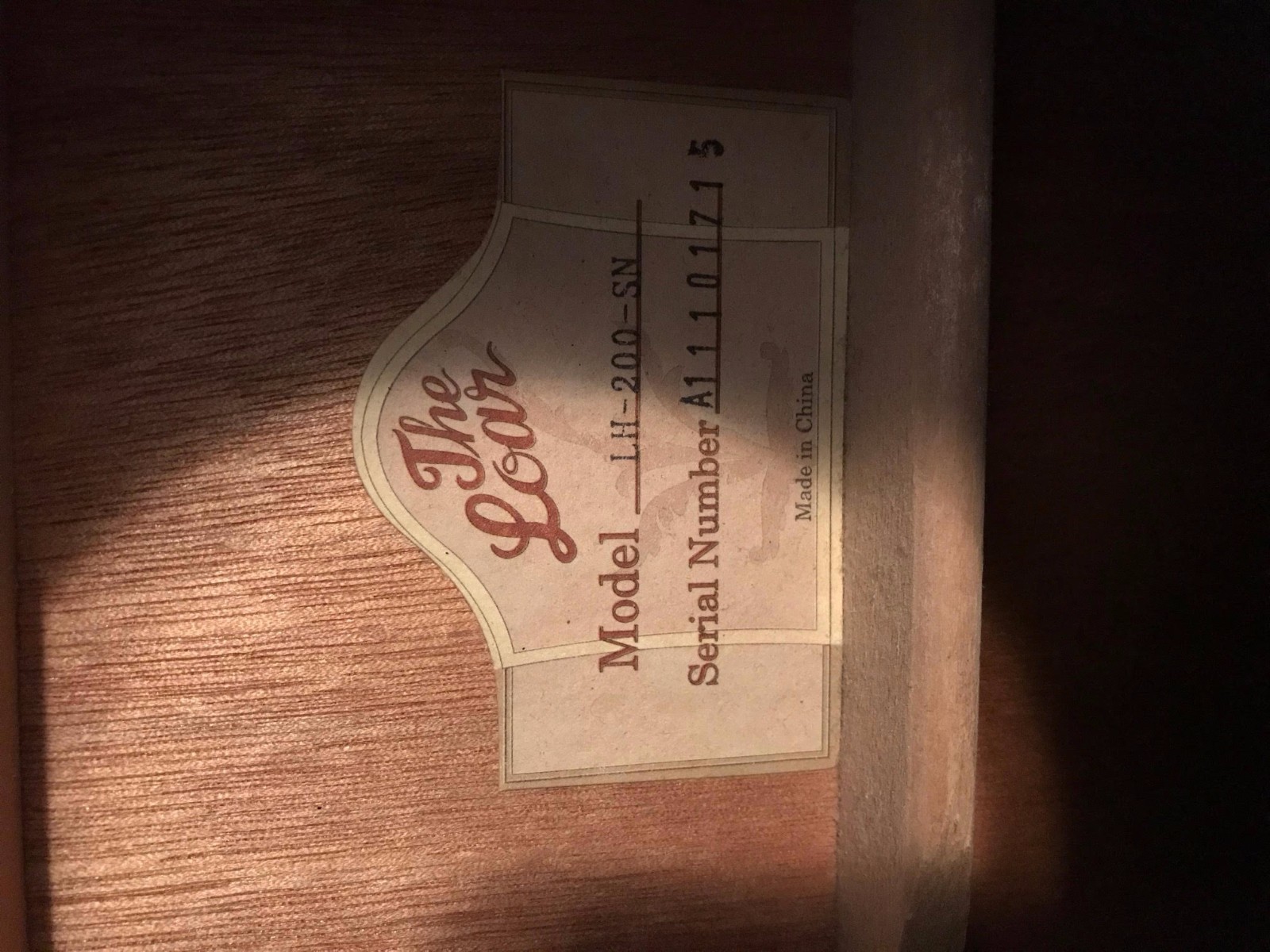 The Loar LH-200-SN - Acoustic Guitar - Bag - Stand