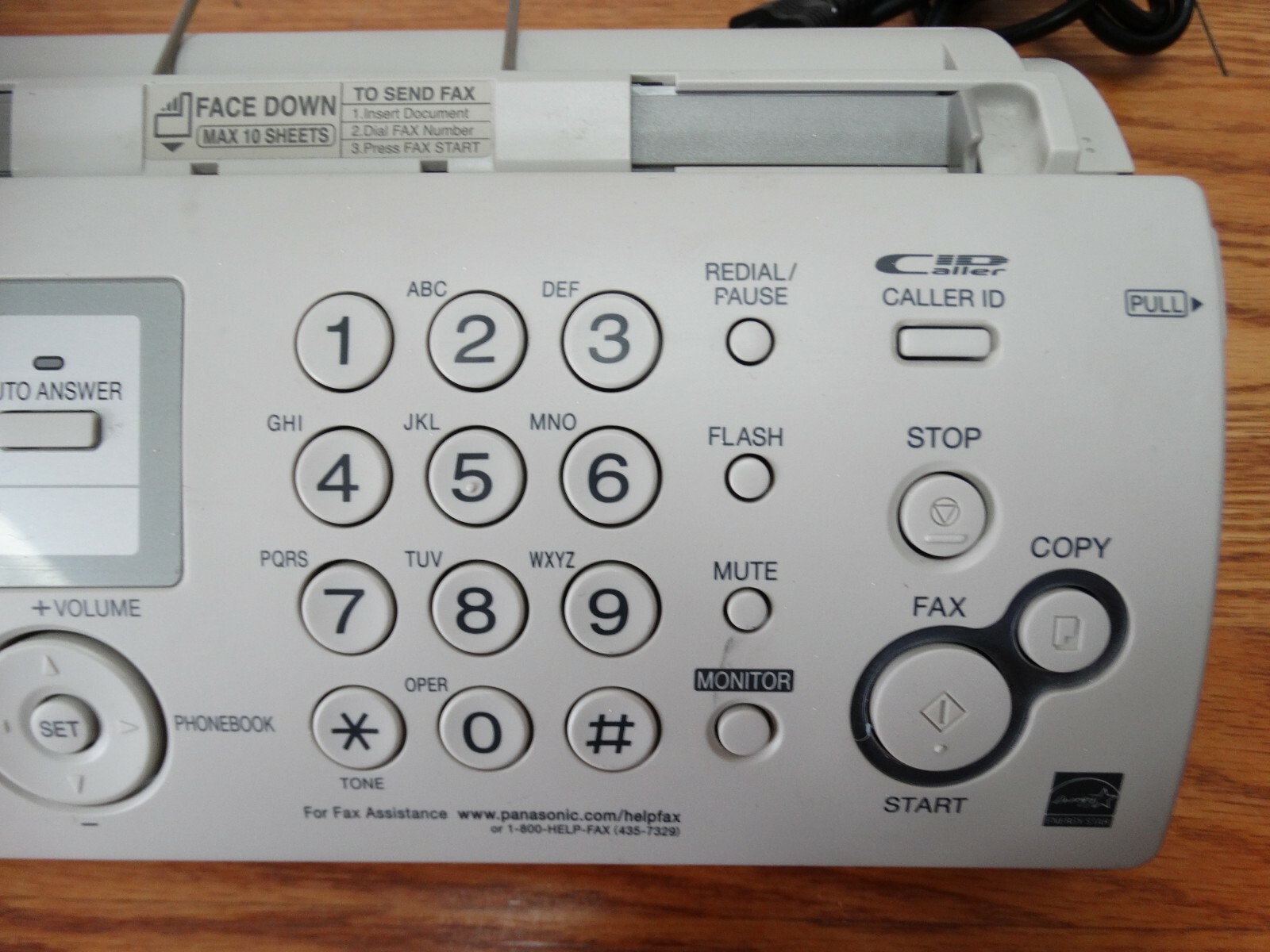 Panasonic KX-FP205 Compact Plain Paper Fax and Copier...See Pics