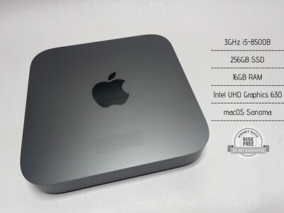 Apple Mac Mini A1993 3GHz i5-8500B 6-Core, 16GB RAM, 256GB SSD, Sonoma MRTT2LL/A
