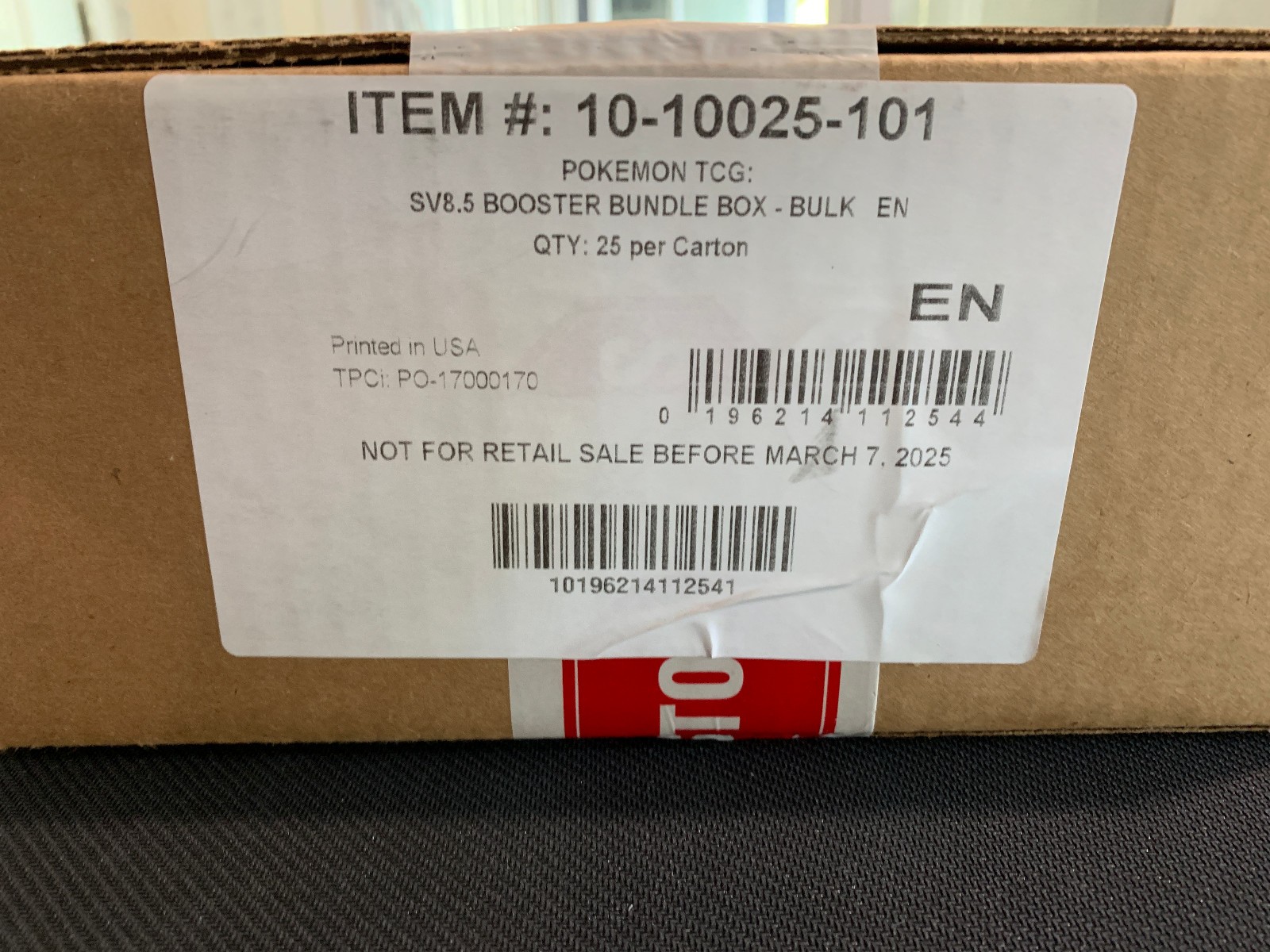 Pokemon TCG Scarlet & Violet Prismatic Evolution 25 Booster Bundle Sealed Case