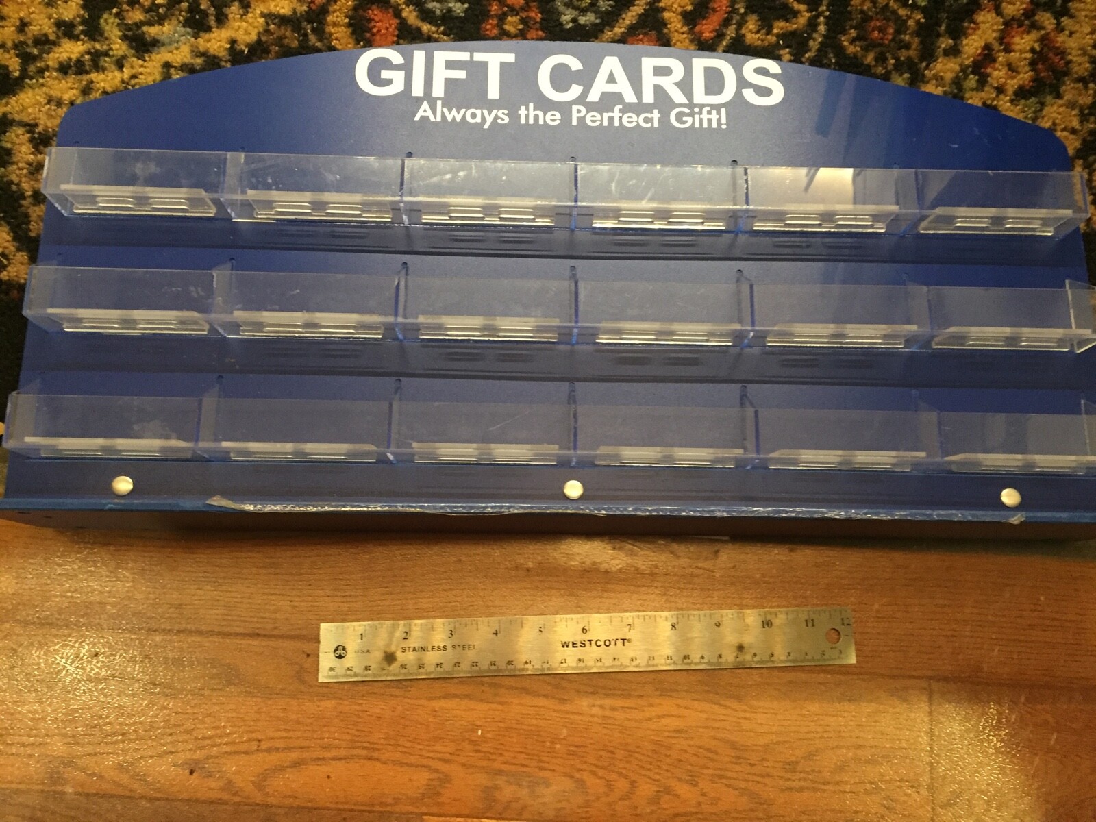 36 Pocket Business Gift Card Holder Acrylic Wall Display