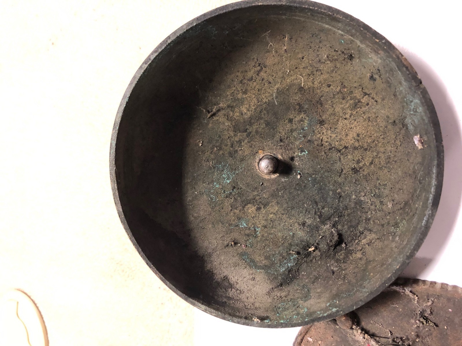 1874 Cast Iron & Brass Door Bell itself