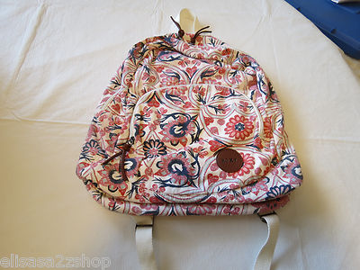 Roxy Girls juniors book bag back pack bookbag surf skate Multi floral hrt NEW *^