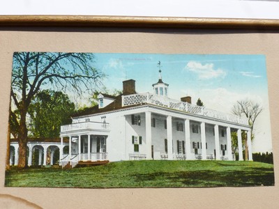 c1910  MOUNT VERNON ,VA  &  CAPITAL  WASHINGTON DC Extra Large Framed Postcards