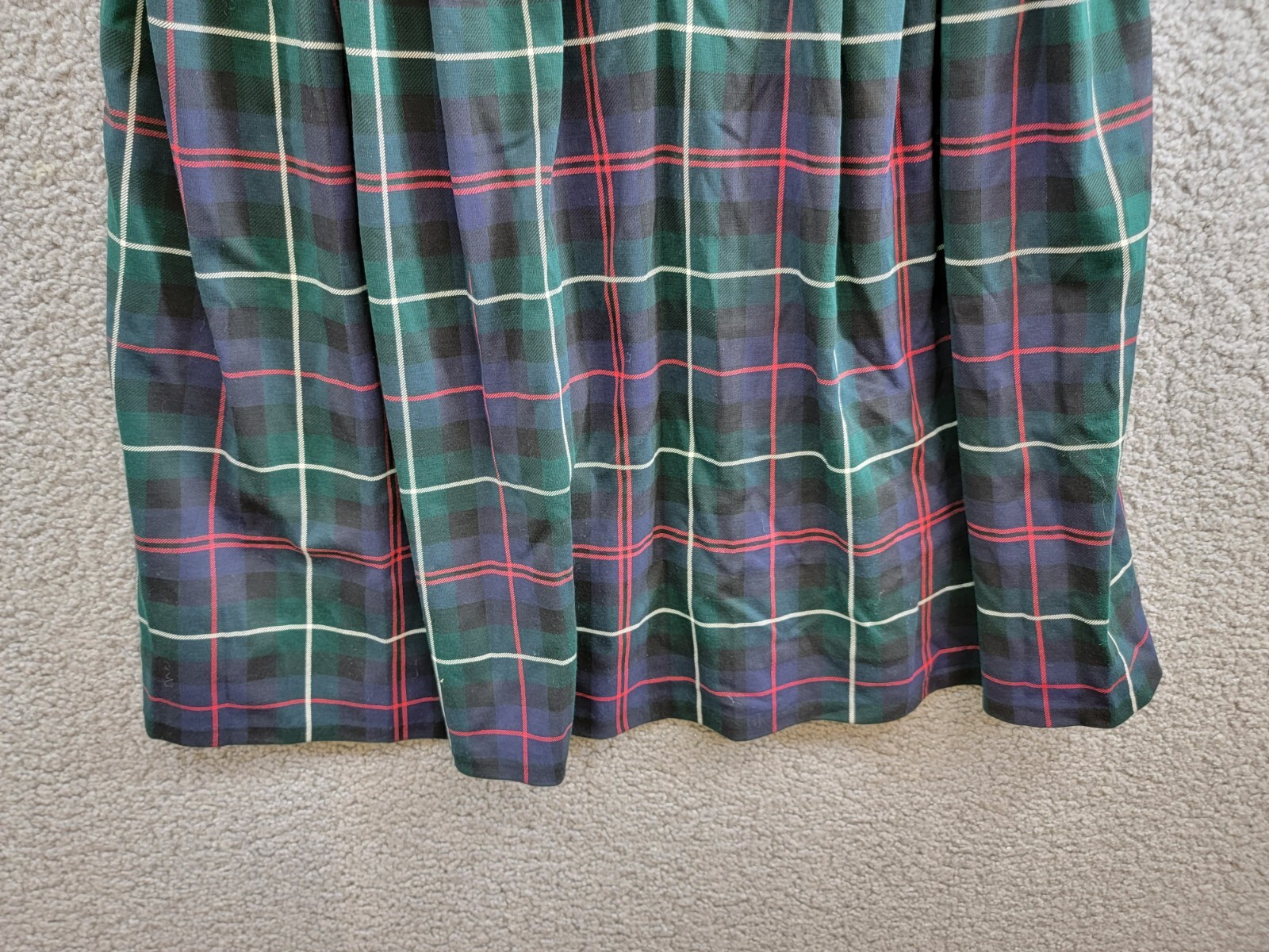 Polo Ralph Lauren Plaid Ponte Dress Big Girls XL (16) Multi Button Back Closure - Picture 11 of 16
