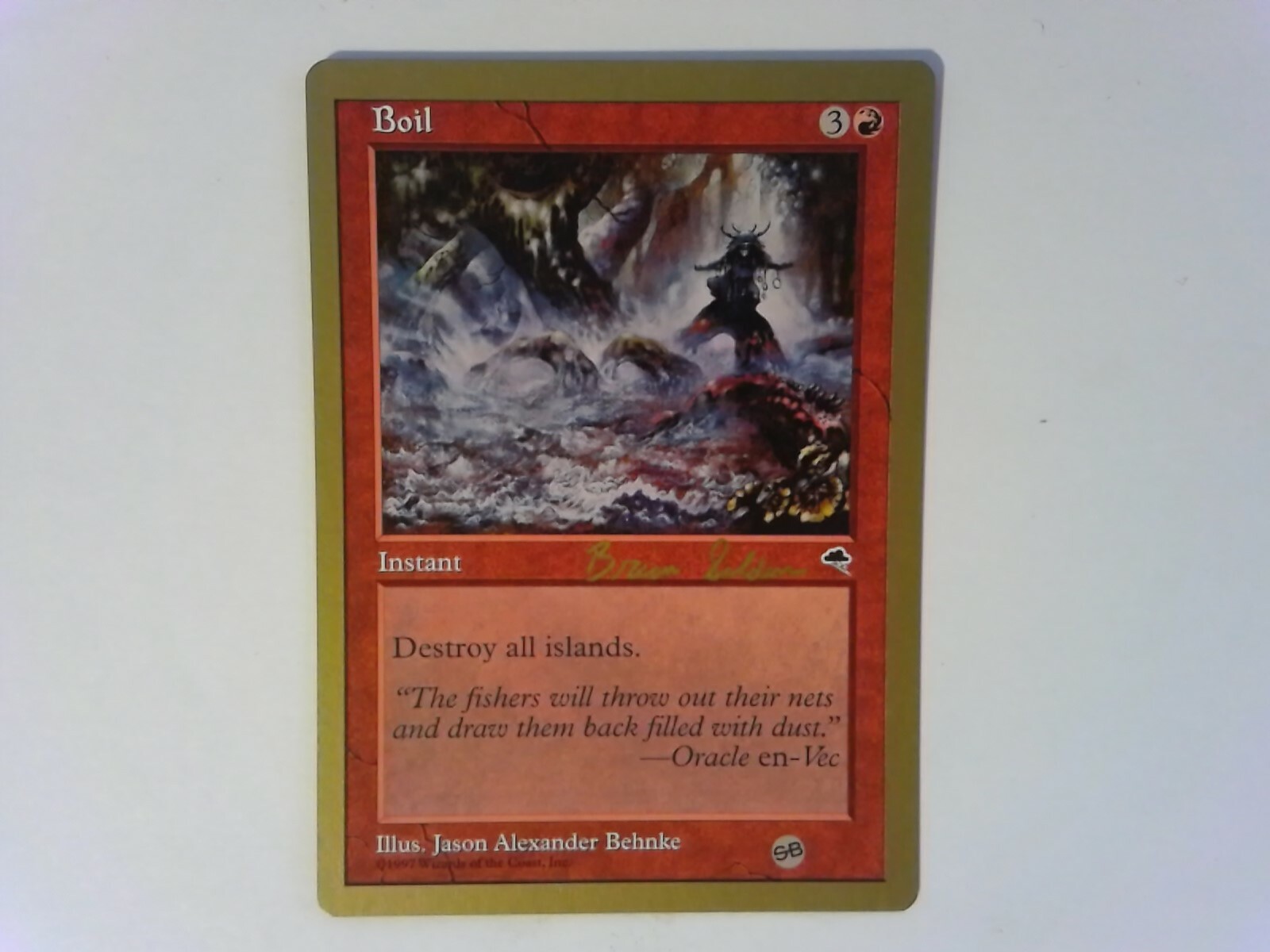 Gold Border Boil World Championship Decks 1998 - Magic the