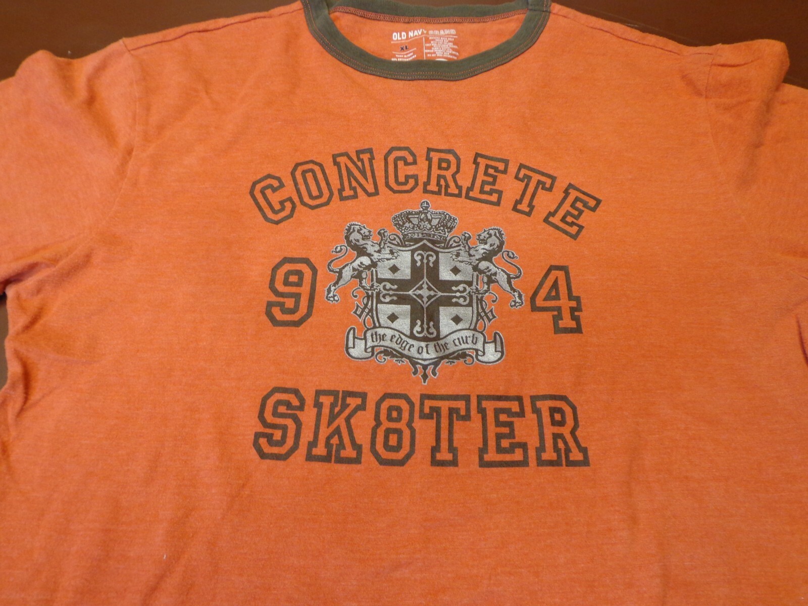 Concrete SK8TER 94 Old Navy Youth Boys XL Ringer Style T Concrete SK8TER 94 Old Navy Youth Boys XL Ringer Style T