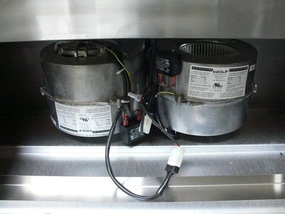 Wolf PW482418 48 Inch Wall Mount Canopy Range Hood w/ 2x 600 CFM Blower