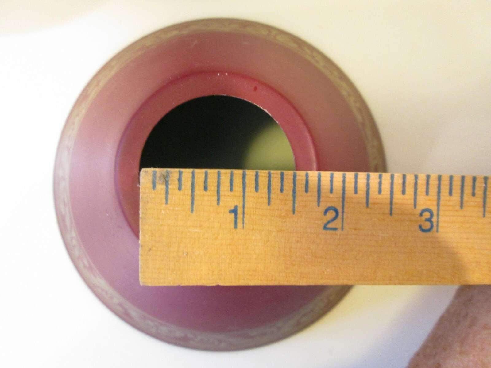 Vtg Metal Lamp Shades Oil Kerosene Chimney Tole TWO 1.5