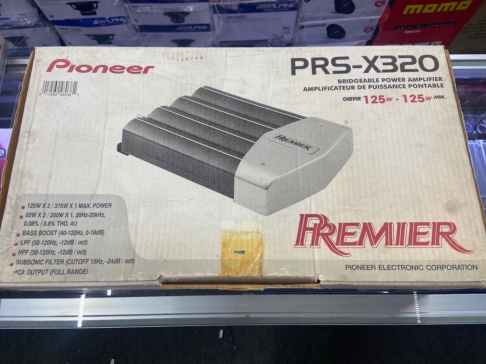 PIONEER PREMIER PRS-X320 2-CHANNEL POWER CAR AMPLIFIER PIONEER PREMIER PRS-X320 2-CHANNEL POWER CAR AMPLIFIER