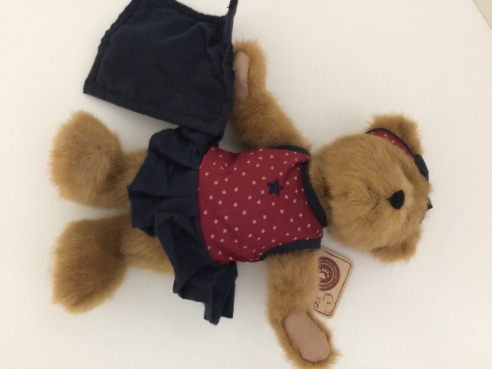 Boyds Bears & Friends KATIE B. BEARYPROUD Plush tan bear movable joints n quilt