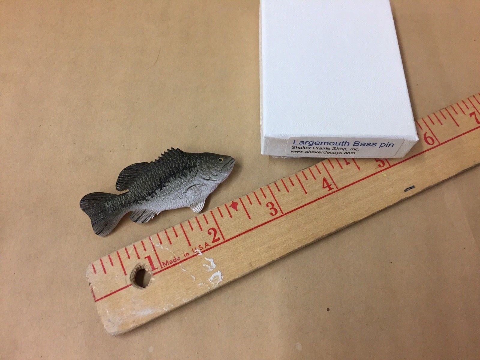 Largemouth Bass Lapel Pin/Hat Pin with gift box