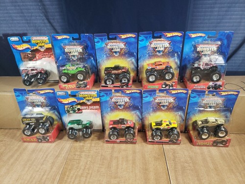 Hot Wheels 1:64 Monster Jam Trucks Lot Of 10 | eBay