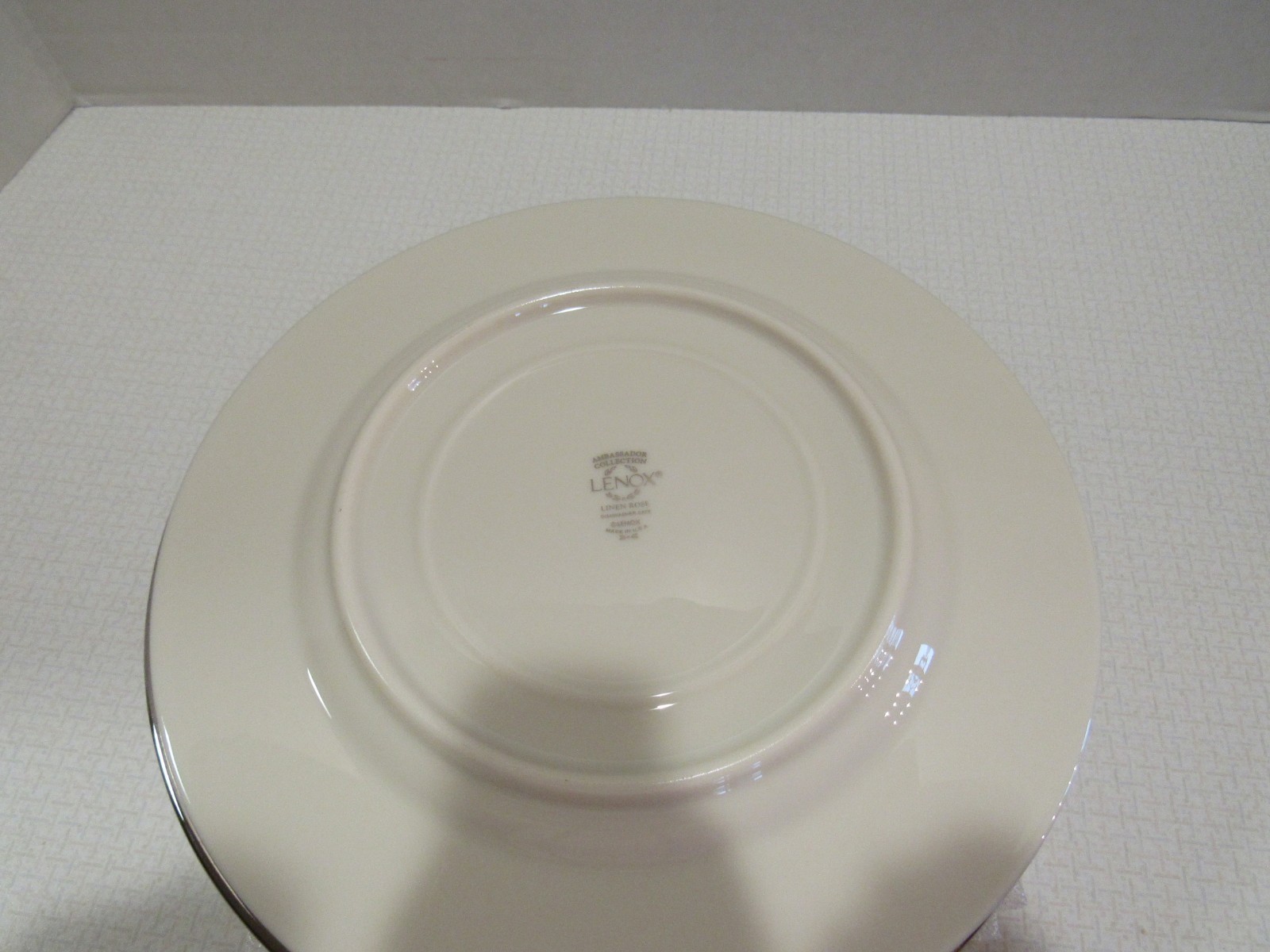 LENOX LINEN ROSE 8 INCH PLATES