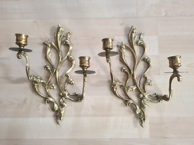 Double candle sale wall sconce