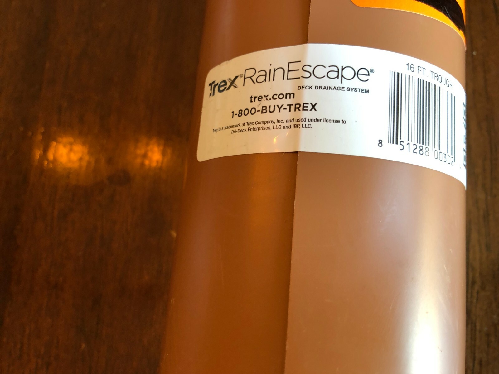 New Trex RainEscape Deck Drainage Trough 16'