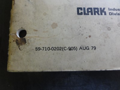 Clark Sequence of Operation for E355 Series Trucks Manual