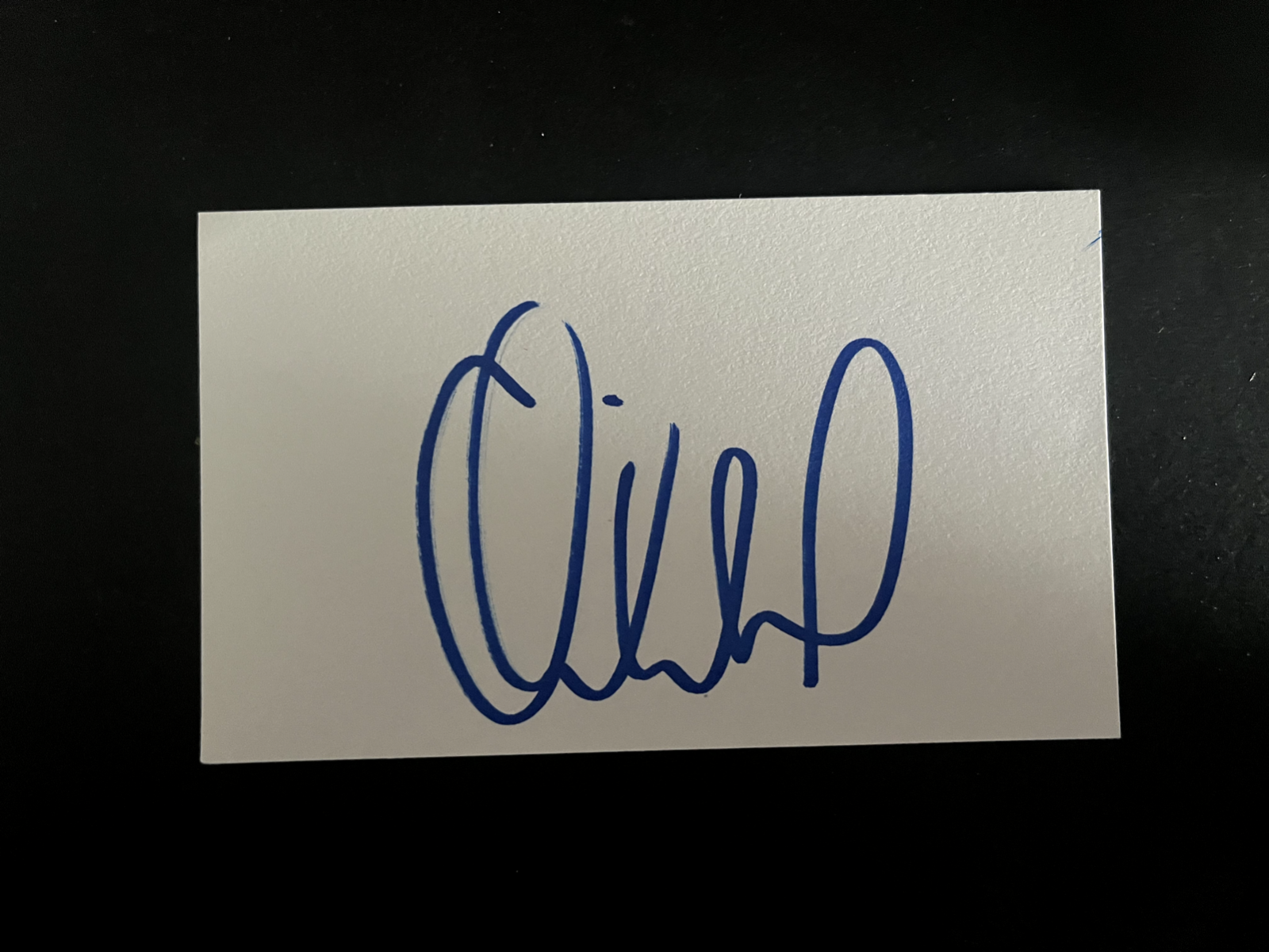 MIKKEL BECK - FORMER CHELSEA FOOTBALLER - SIGNED WHITE CARD